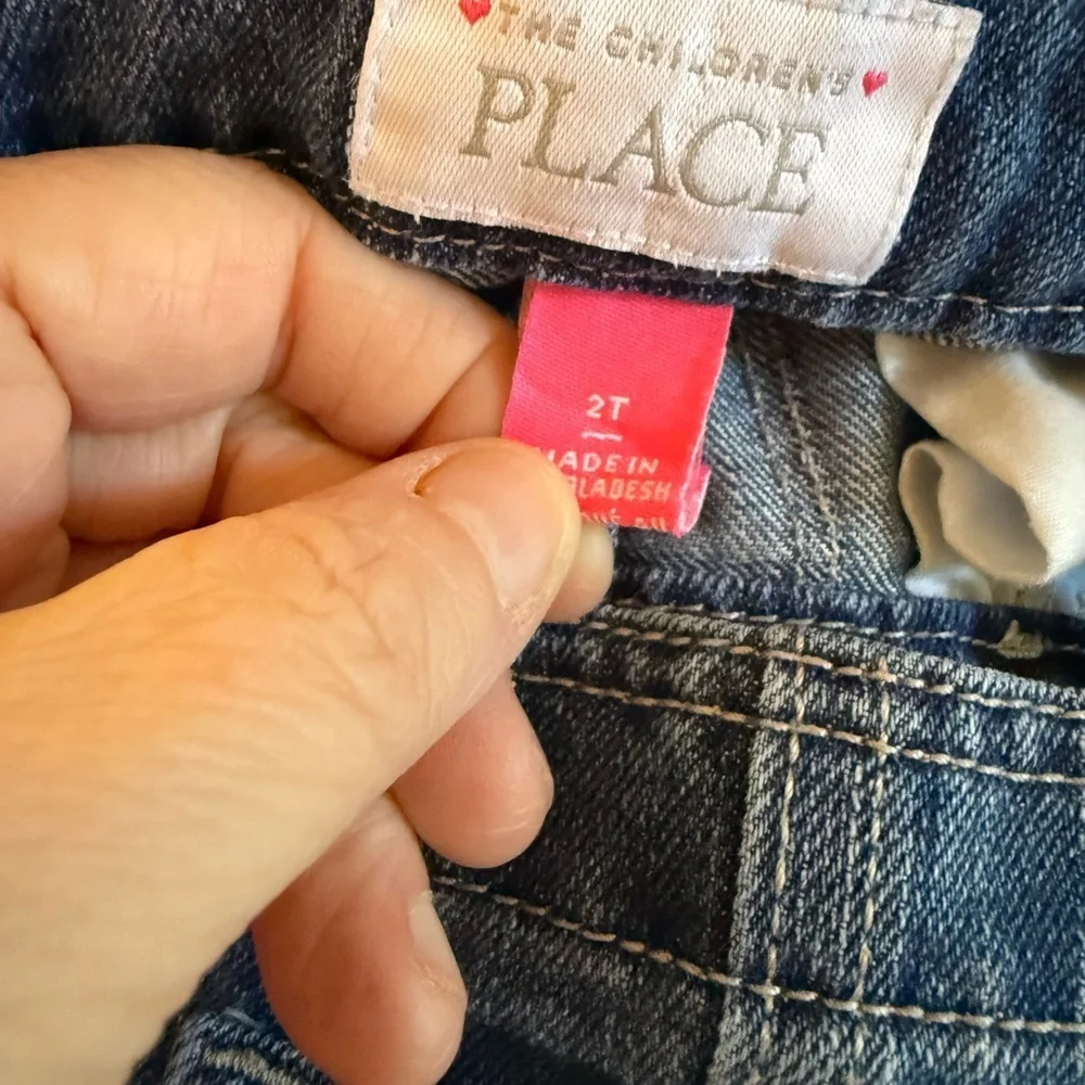 Children’s Place Denim Watermelon Shortalls